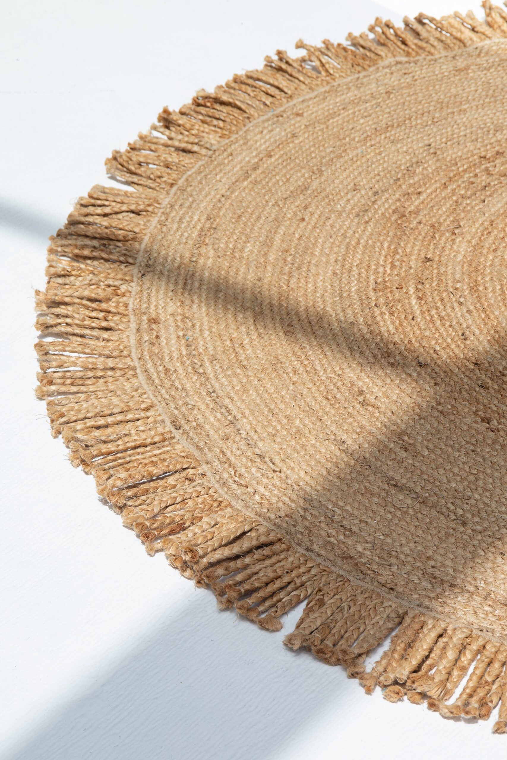 Celestial Weave - Braided Round Tassels Rug - Image 8