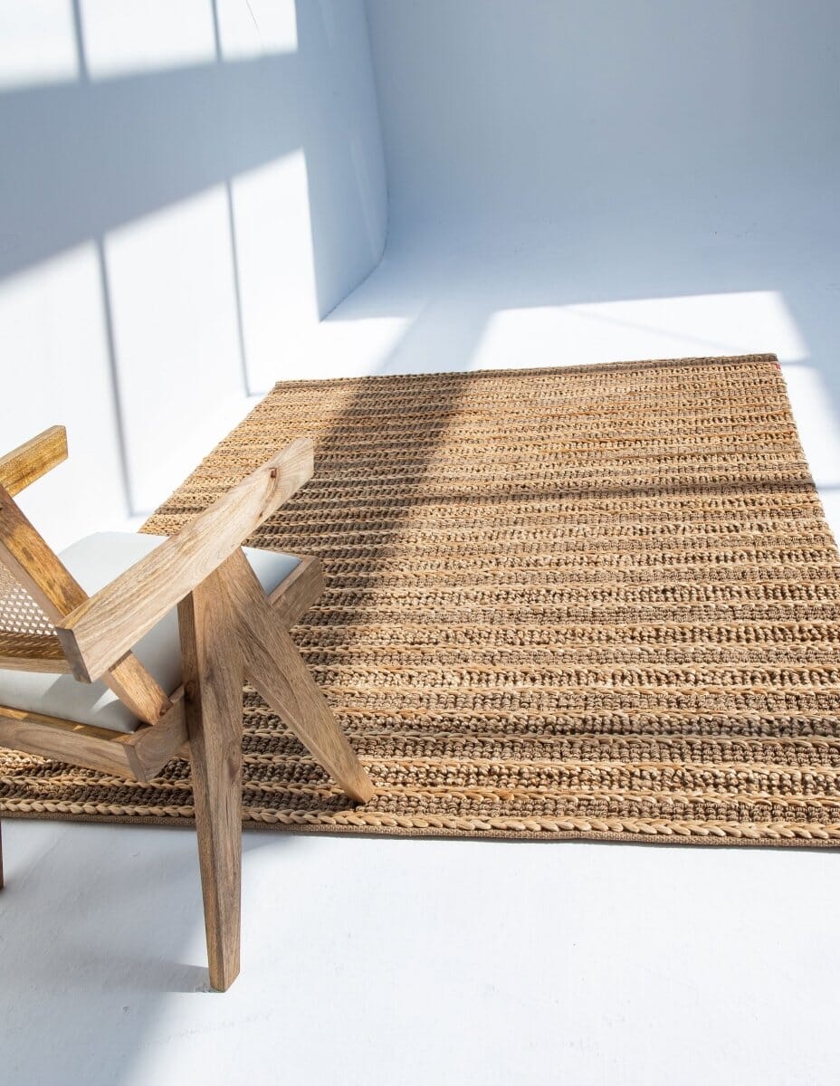 Natural Lines - Linear Jute Woven Rug - Image 3