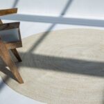Pure Aura - Off-White Braided Round Rug