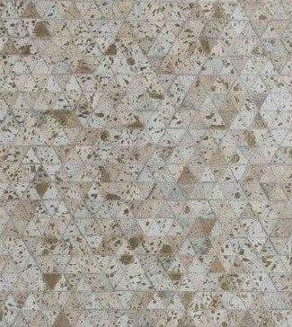 Triangular Tranquility - Grey Leather Runner Rug - Image 2