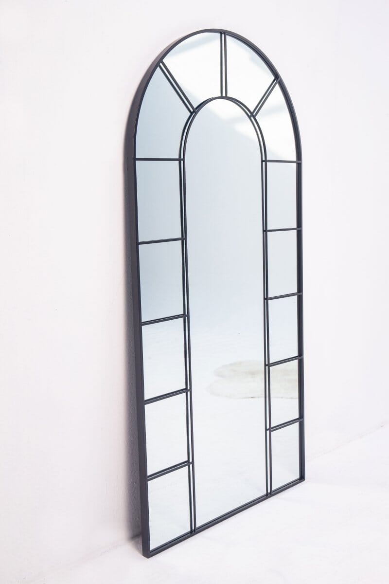 Arvane Black Window Arch Mirror - Image 4