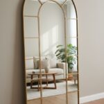 Arvane Gold Window Arch Mirror