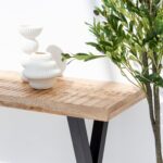 Saelis Wooden X Legs Console