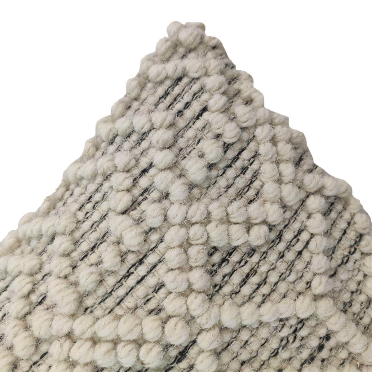 Lozenge Wool & Cotton Cushion With Filler - Image 2