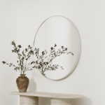 Amelia Silver Round Wall Mirror