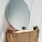 Amelia Silver Round Wall Mirror