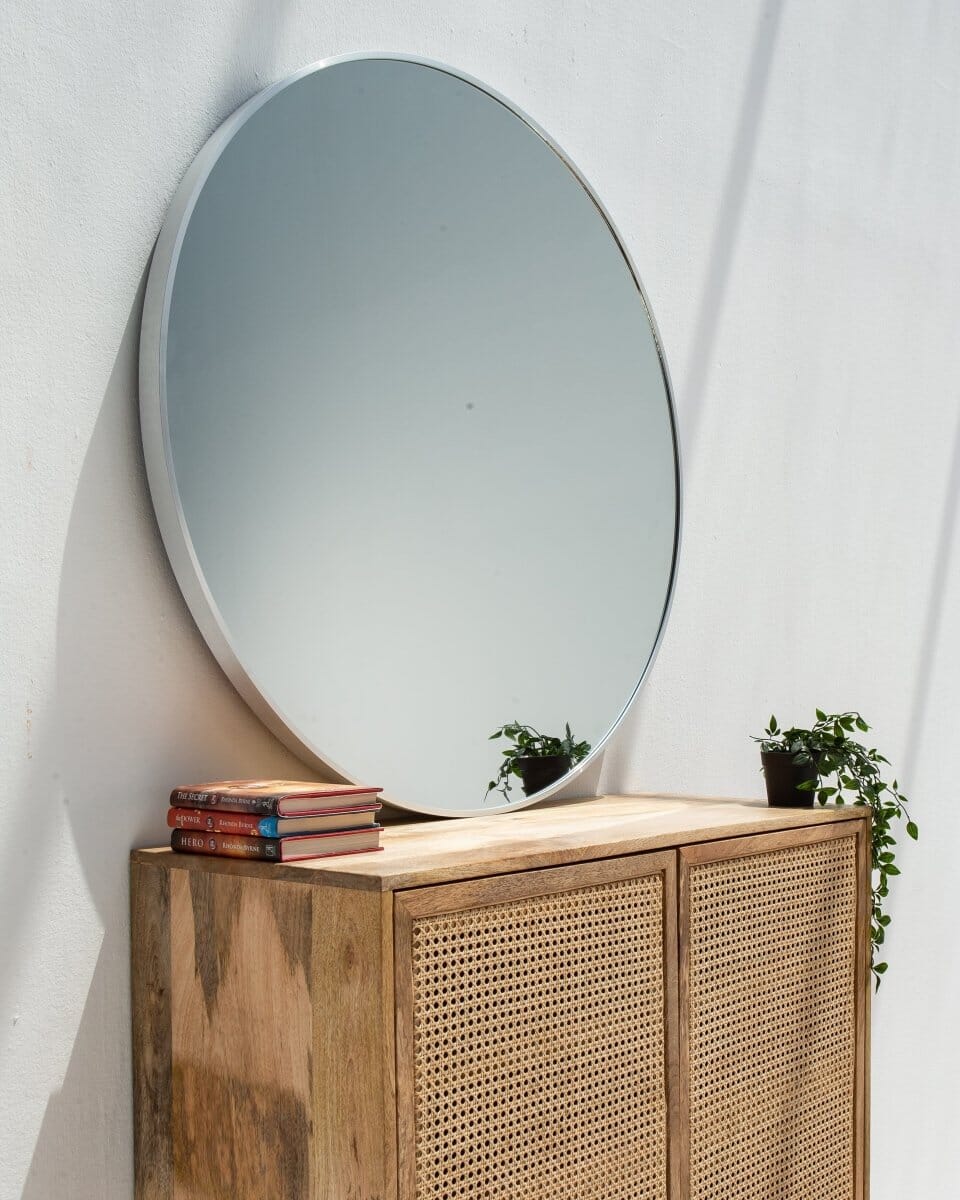Amelia Silver Round Wall Mirror - Image 3