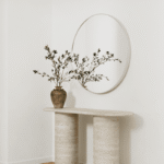 Amelia Silver Round Wall Mirror