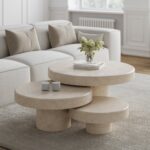 Arezzo Crema Marfil Nesting Coffee Table
