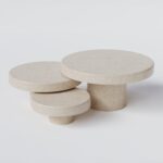 Arezzo Crema Marfil Nesting Coffee Table