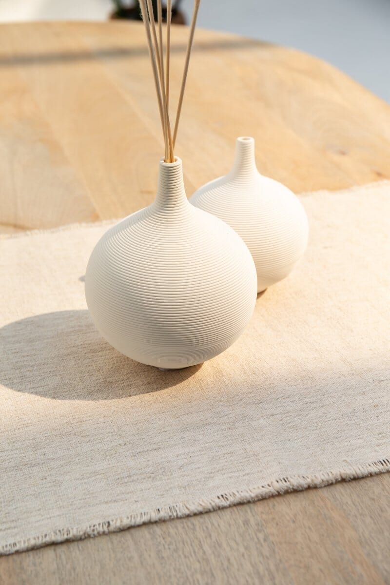 Minimalist Round Shape Ceramic Vase - Image 5