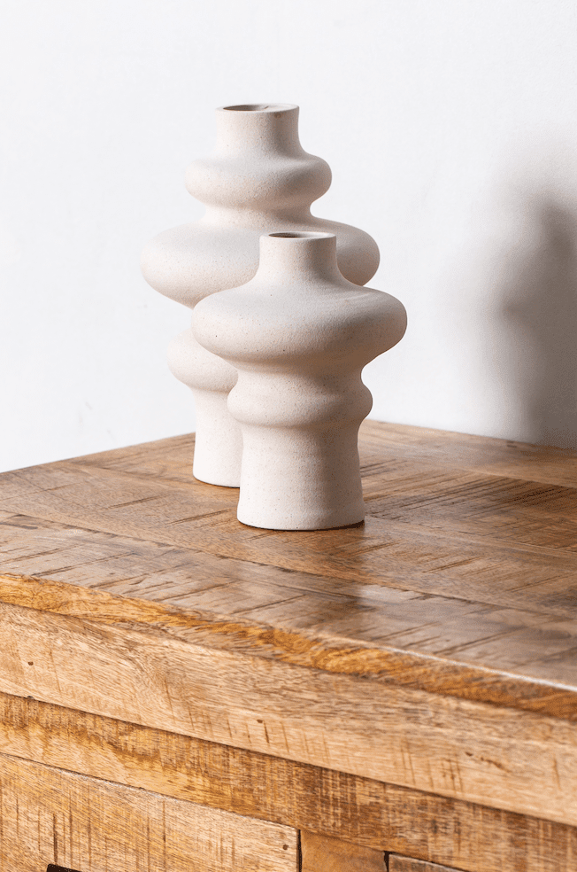 Ceramic Layered Waves Vase - Image 2
