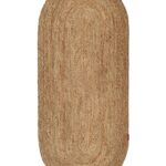 Oval Vista - Natural Jute Runner Rug (80x200 CM)