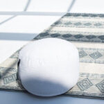 Cotton Light Weight White Pouf