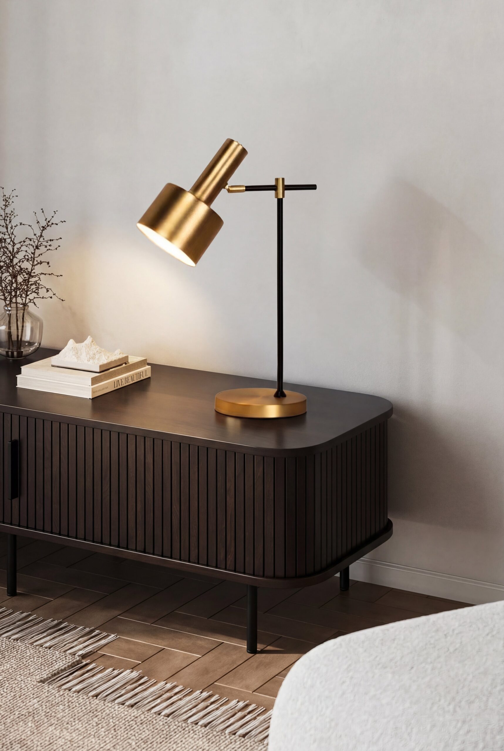 Benson Gold Modern LED Table Lamp