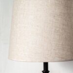 Spiral Cage Fabric Table Lamp
