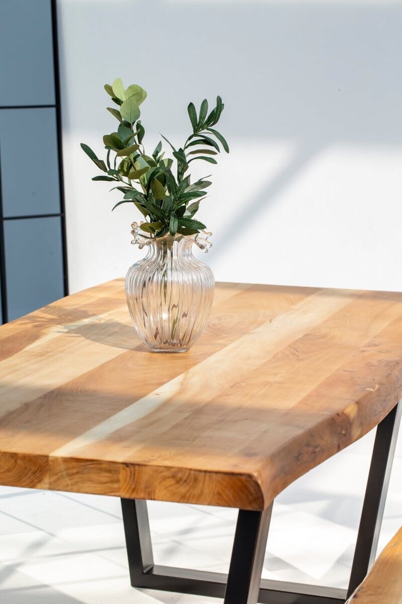 Transparent Wave Glass Vase - Image 2