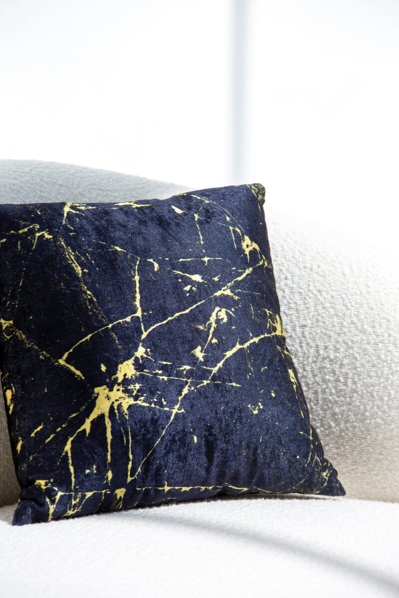 Black & Gold Velvet Cushion Cover (40x40 CM) - Image 2