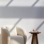 Amanti Off White Boucle Lounge Sofa Chair