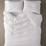 White Plain Bed Sheet Duvet Cover and Pillow Cases Set