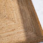Earthly Braided Elegance - Natural Jute Rug