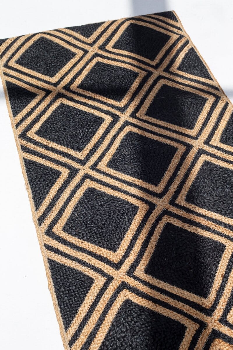 Eclipse Passage - Runner Black & Natural Braided Jute Rug (80x200 CM) - Image 3
