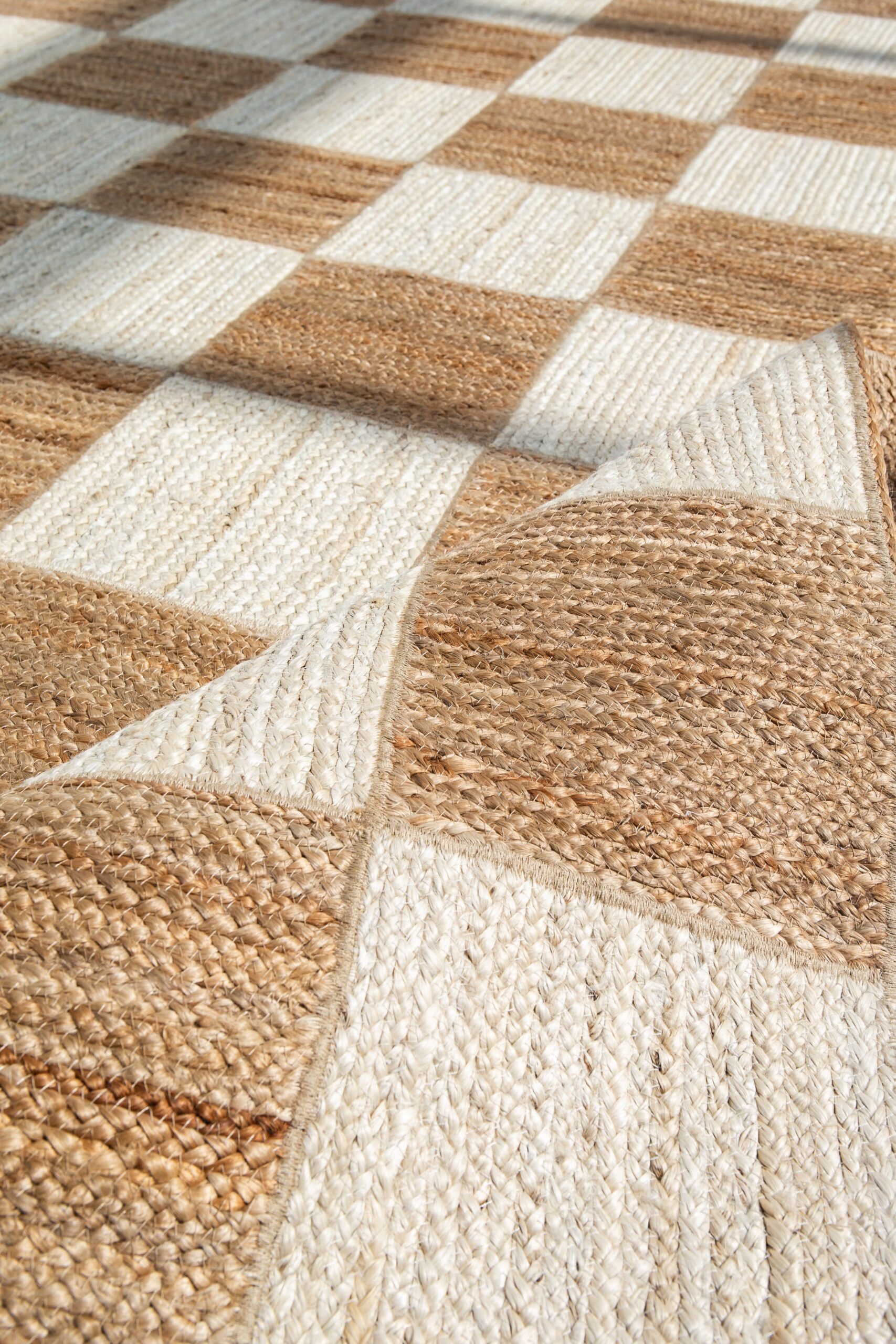 Checkered Naturale - Bleached Jute Rug - Image 5