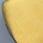 Yellow Mustard Rib Cotton Pouf