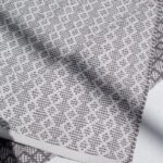 Zenith Zigzag - Grey Woven Cotton Rug (140x200 CM)