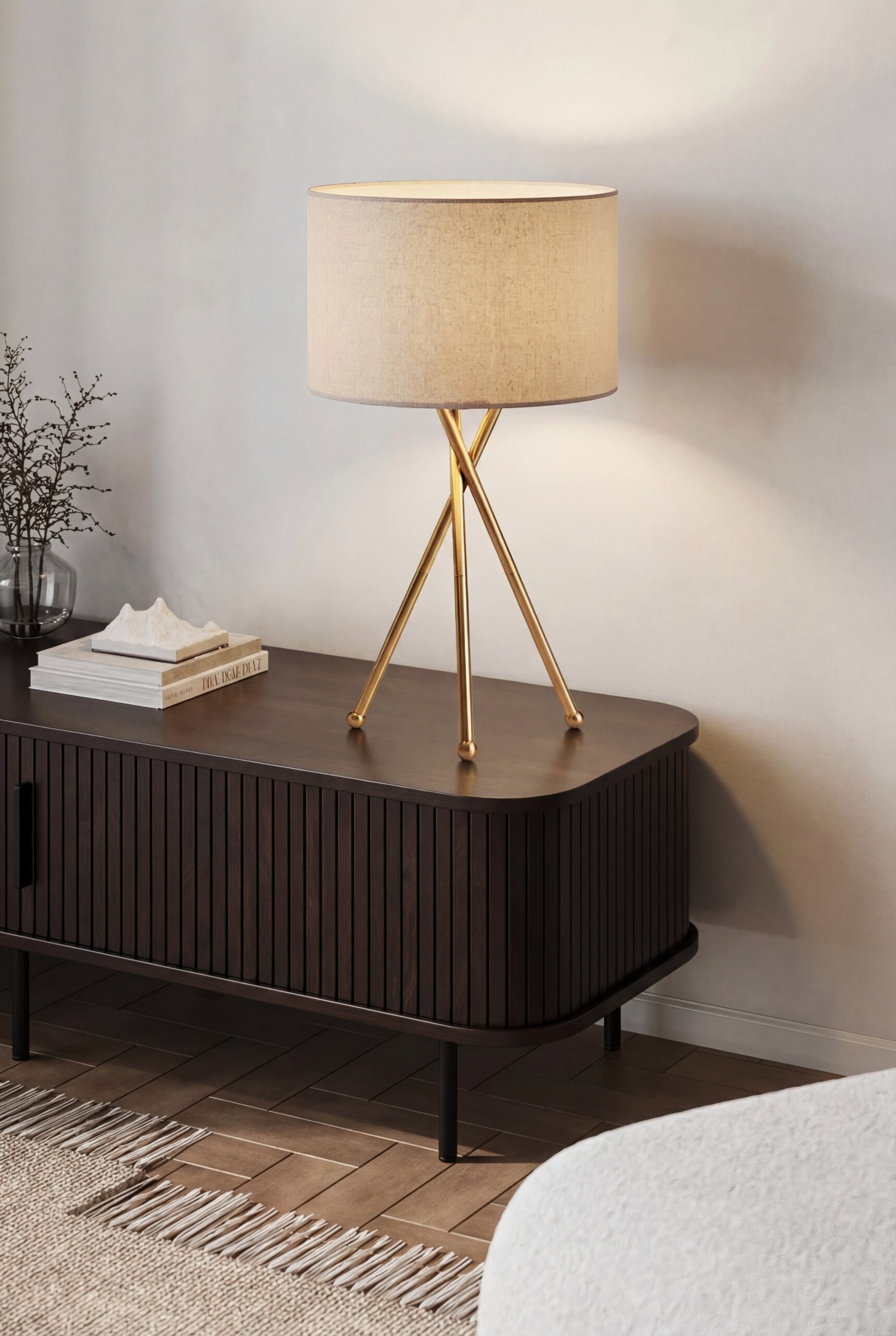 Levon Gold Tripod Table Lamp