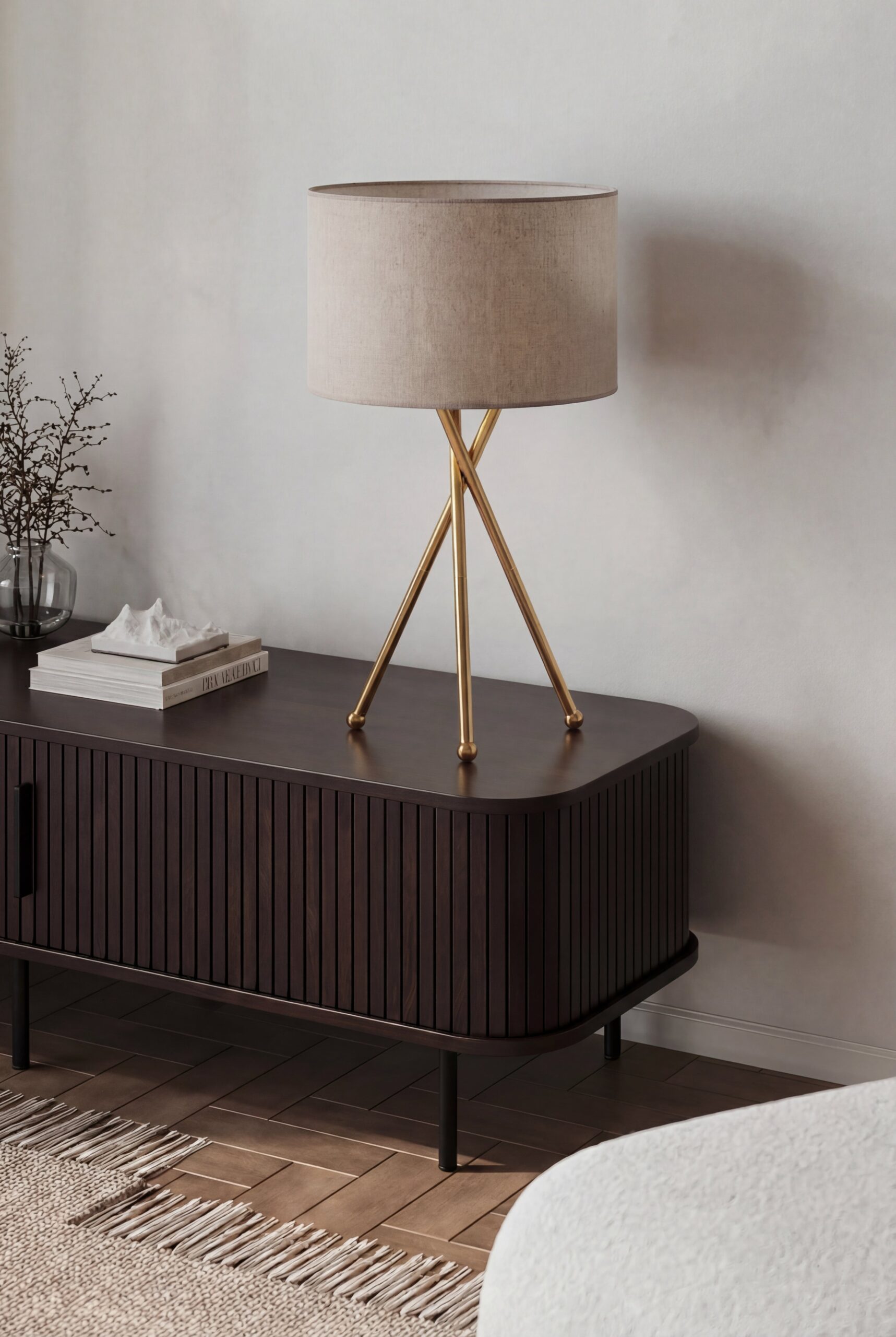 Levon Gold Tripod Table Lamp - Image 2