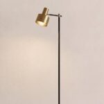 Vintage Standing Black & Gold Floor Lamp (160CM)