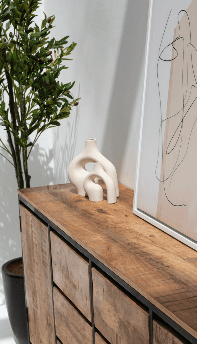 Ceramic Distorted Geometry Vase - Image 2