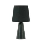 Black Modern Tapered Drum Table Lamp