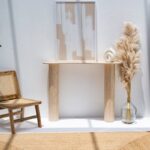 Nola Travertine Irregular Top Console