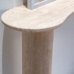 Nola Travertine Irregular Top Console