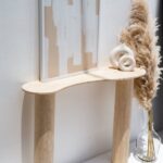 Nola Travertine Irregular Top Console