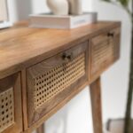 Rattan 3-Drawers Console