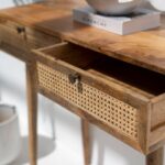 Rattan 2-Drawers Console