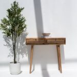 Rattan 2-Drawers Console