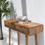 Rattan 2-Drawers Console