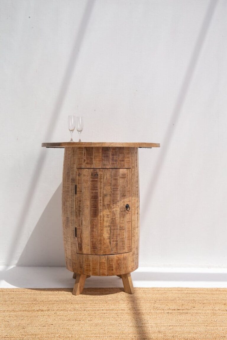 Redin Barrel Cocktail Cabinet