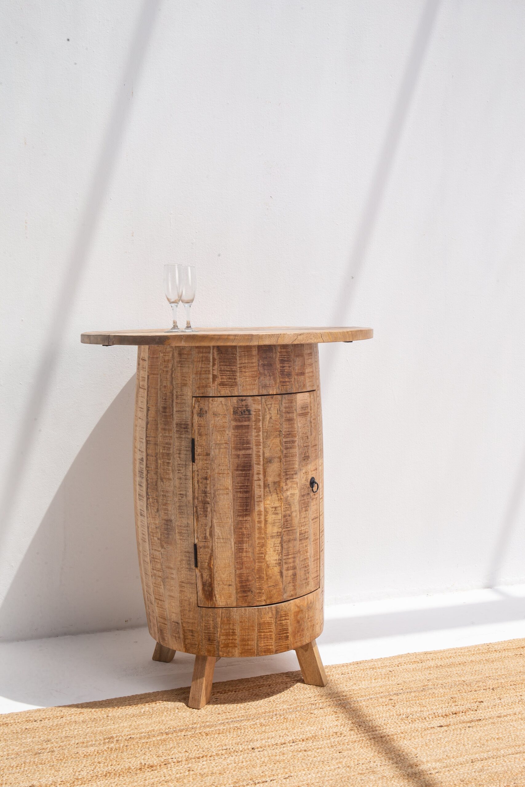 Redin Barrel Cocktail Cabinet - Image 3