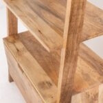 Eliana Ladder Wooden Bookcase with Drawer