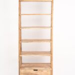 Eliana Ladder Wooden Bookcase with Drawer