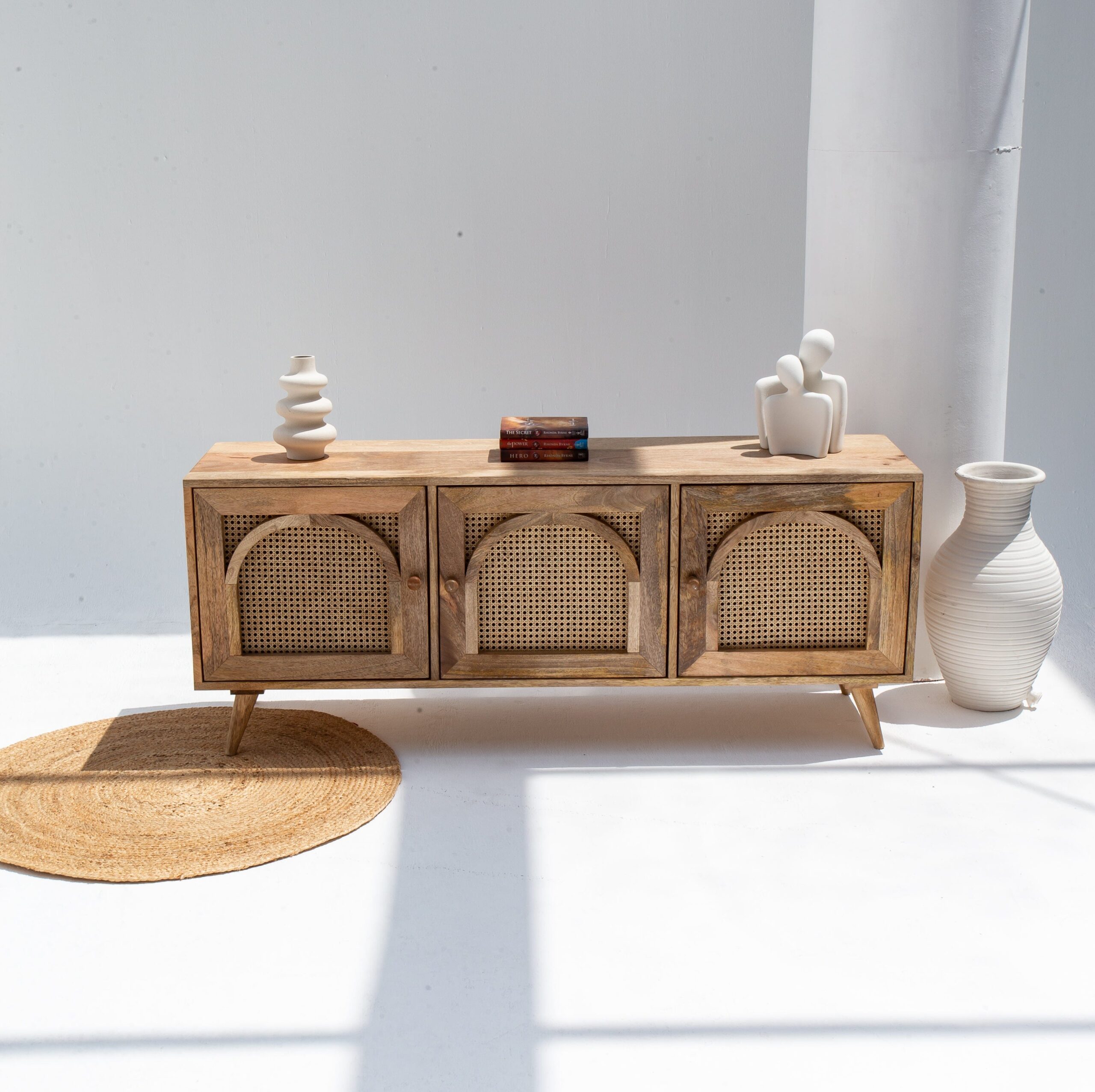 Adrienne Arch Decor Wooden TV Unit - Image 8