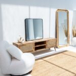 Valisse Rattan 2 Doors TV Unit