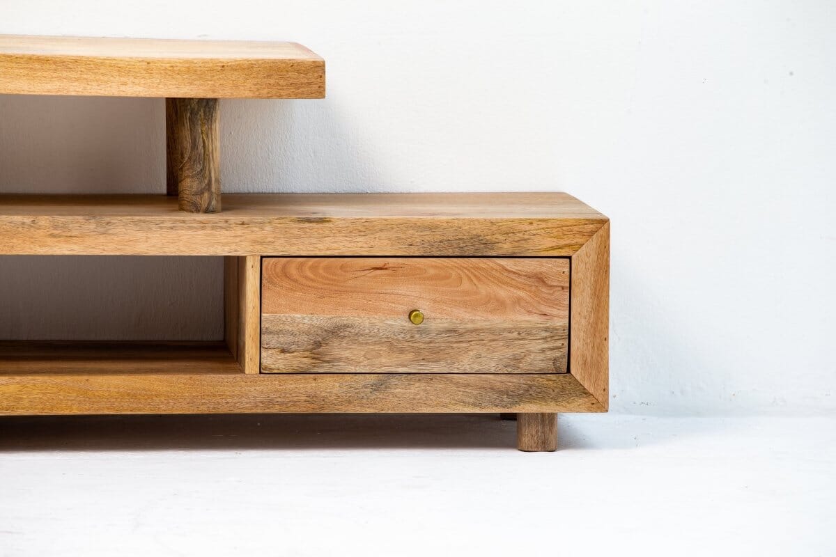 Jordin 3 Shelves Wooden TV Unit - Image 6
