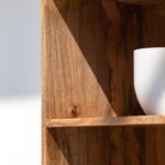 Vesira Rattan Mango Wood Bookcase/Shelves
