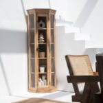 Corner Wooden Display Cabinet